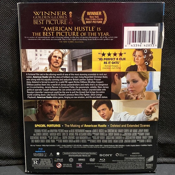 Blue Ray/ DVD- American Hustle- R -used - Picture 2 of 5